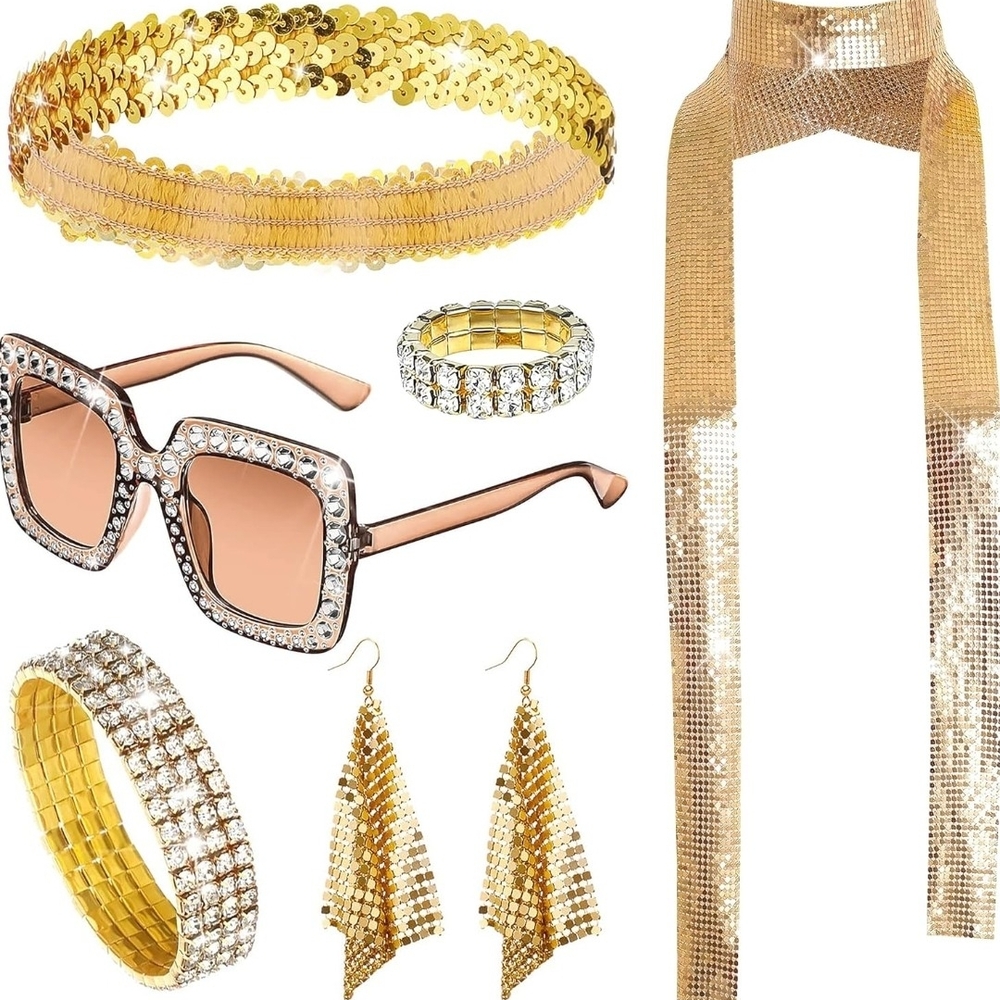 Gold and Silver Women's Accessory Set